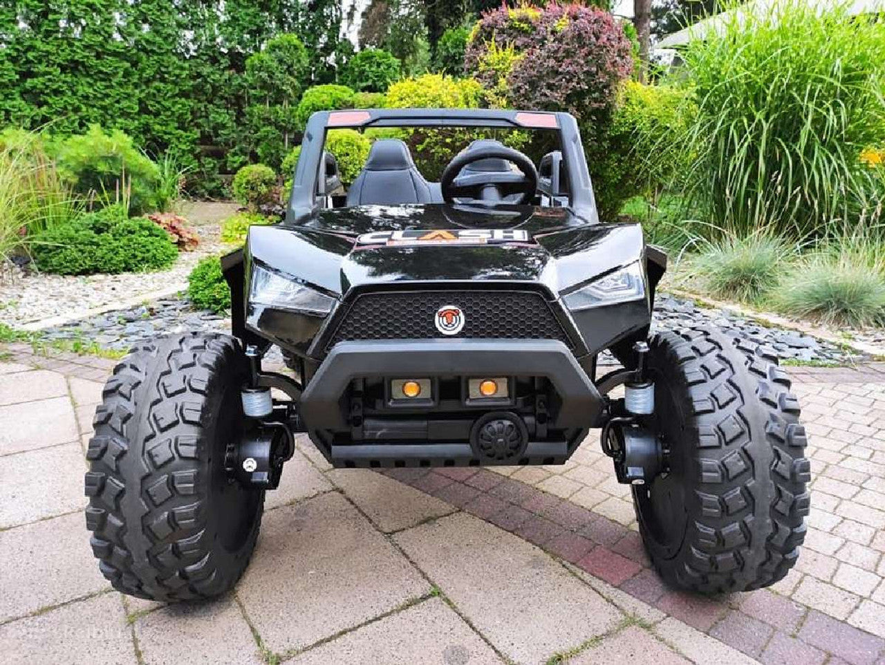 Onyx Kids 24 V “Clash XL” Electric Ride-On Buggy – Black Adventure Edition