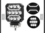 15W LED Work Light – Dual Function White Beam & Position Light (IP69K)