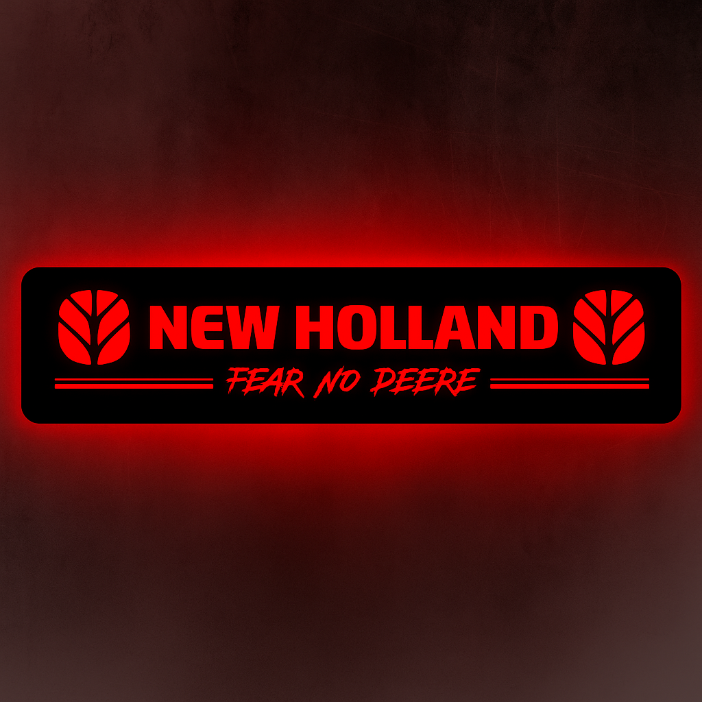 STYLE 51 New Holland Fear No Deere Large RGB Window Light Board