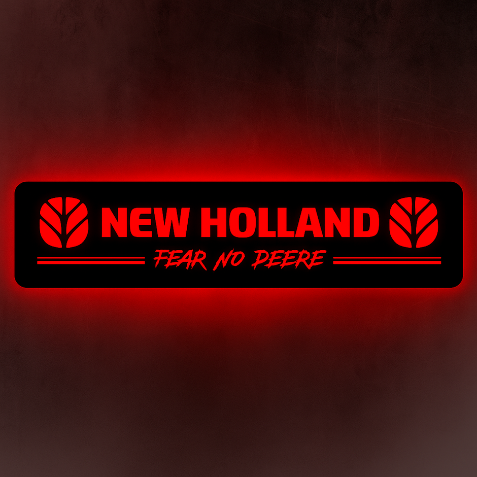 STYLE 51 New Holland Fear No Deere Large RGB Window Light Board
