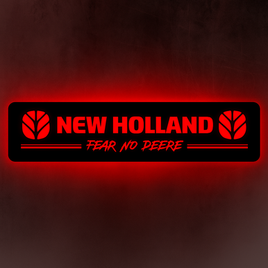 STYLE 51 New Holland Fear No Deere Large RGB Window Light Board