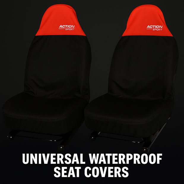 Action Sport Universal Seat Covers – Red & Black
