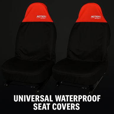 Action Sport Universal Seat Covers – Red & Black