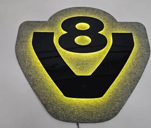 Scania 3D V8 LED RGB Colour Light Board