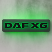 3D DAF XG Letters RGB COLOUR LED Light Up Sign