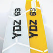 3D GEL 40mm METRO STYLE NUMBER PLATES UK GLOSS BLACK