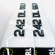 40MM 4D BLACK ACRYLIC WITH GEL TOPS METRO NUMBER PLATES Republic of Ireland
