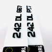 40MM 4D BLACK METRO STYLE Republic of Ireland Number Plates