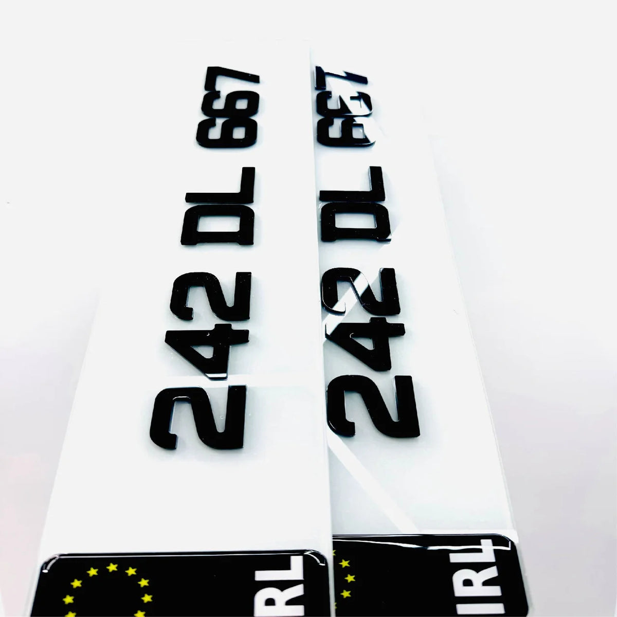40MM 4D BLACK METRO Republic of Ireland Number Plates