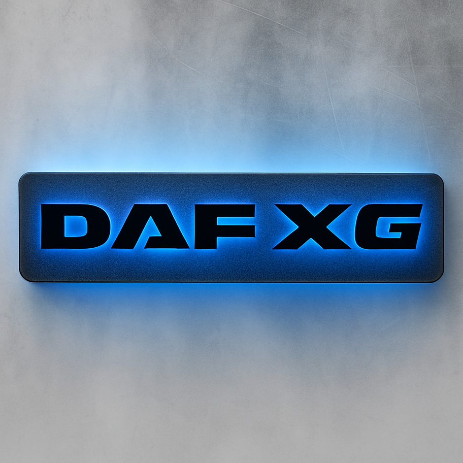 3D DAF XG Letters RGB COLOUR LED Light Up Sign