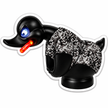 Angry Duck Grey Full Colour Sticker – 10cm