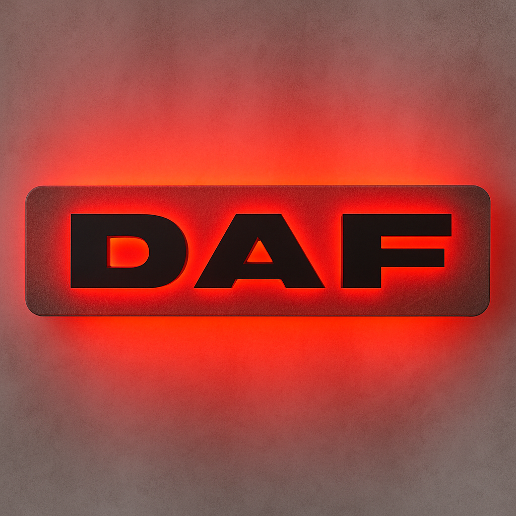 3D DAF Letters RGB COLOUR LED Light Up Sign