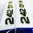 4D REPUBLIC OF IRELAND FLUORESCENT YELLOW WITH BLACK GLOSS GEL TOP