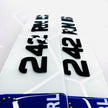 50MM 4D BLACK METRO STYLE Republic of Ireland Number Plates