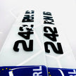 50MM 4D BLACK METRO Republic of Ireland Number Plates