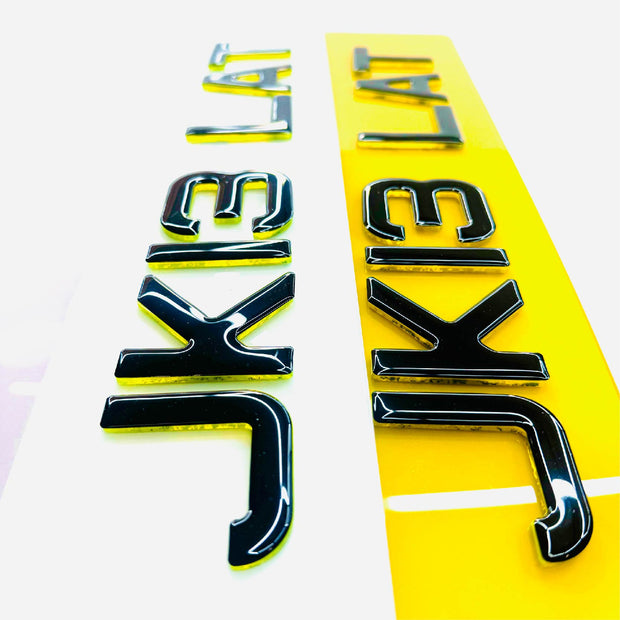 4D ACRYLIC FLUORESCENT YELLOW WITH BLACK GLOSS OR COLOUR OUTLINE GEL TOPS