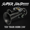 The Road King TGV Train Horn 12v & 24V Duel Voltage– 170dB Super Loud Dual Air Horn