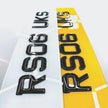 3D GEL 50mm METRO STYLE NUMBER PLATES UK GLOSS BLACK