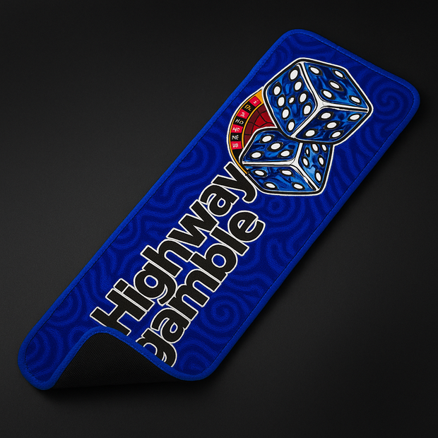 Highway Gamble Dash Mat – Danish Plush Blue 60x20cm