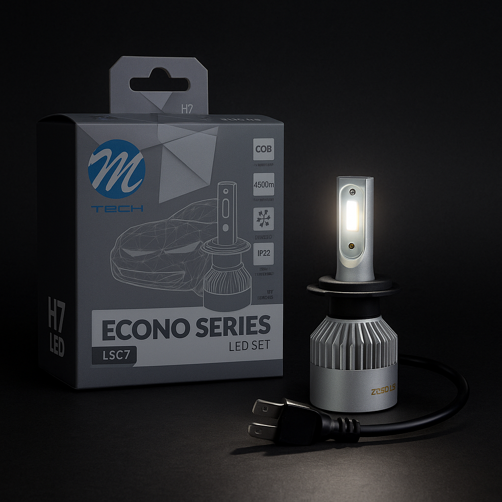 M-Tech H7 LED Headlight Bulbs | 10000lm 6500K LSC Series Conversion Kit