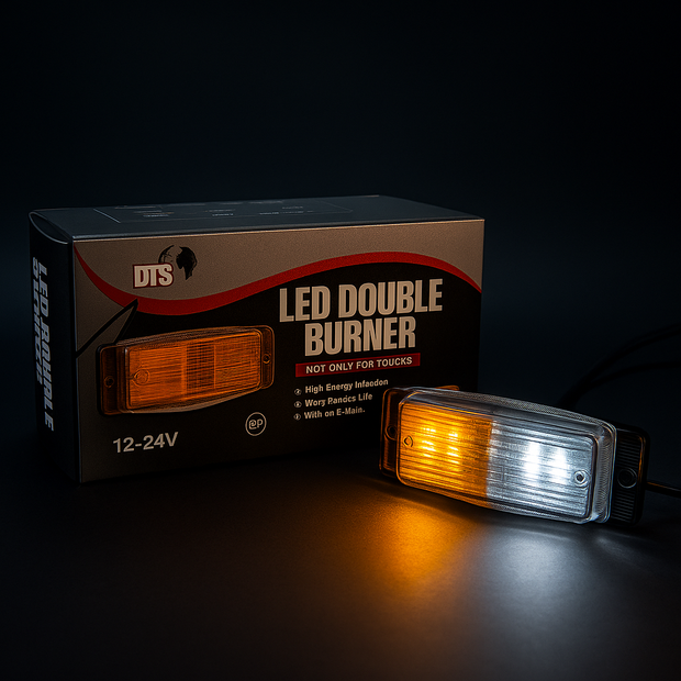 DTS LED Double Burner Dual Colour Amber & White 12–24V Light