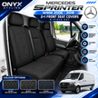 Mercedes Sprinter W906 (2006–2018) Luxury Quilted Fabric Seat Covers – 2+1 Front Seats | 8-Piece Set