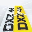 4D 60mm BLACK ACRYLIC WITH GEL TOPS METRO NUMBER PLATES