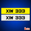 STYLE 65 UK METRO PRINTED NUMBER PLATES