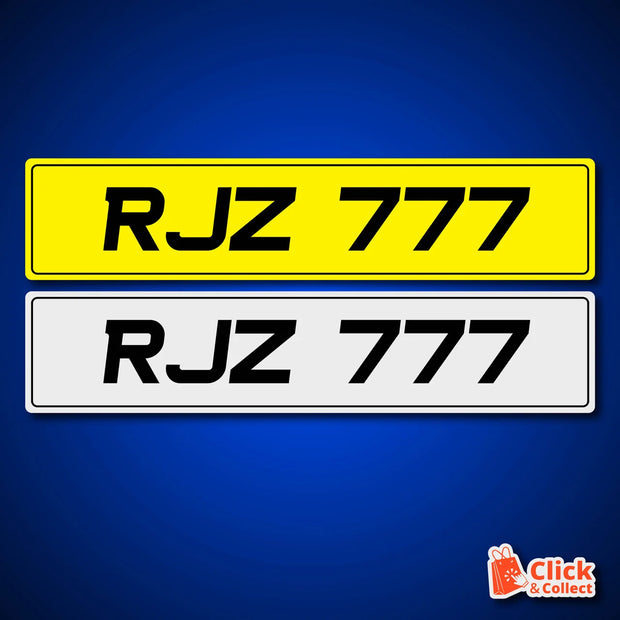 STYLE 67 UK METRO ITALIC PRINTED NUMBER PLATES