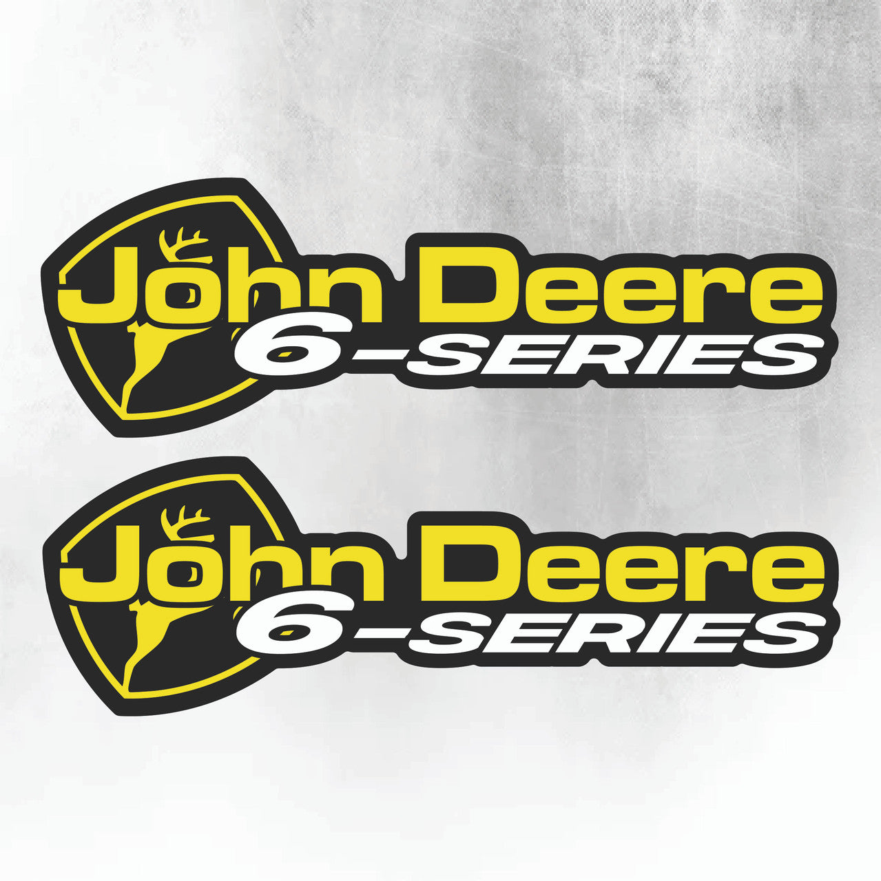 John Deere Yellow & Black 6 Series New Style Decal