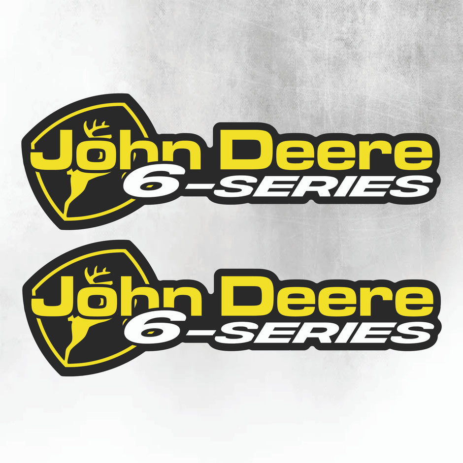 John Deere Yellow & Black 6 Series New Style Decal