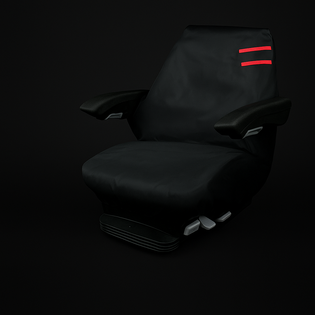 Heavy-Duty Nylon Seat Cover with Red Detailing