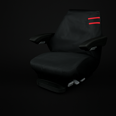 Heavy-Duty Nylon Seat Cover with Red Detailing