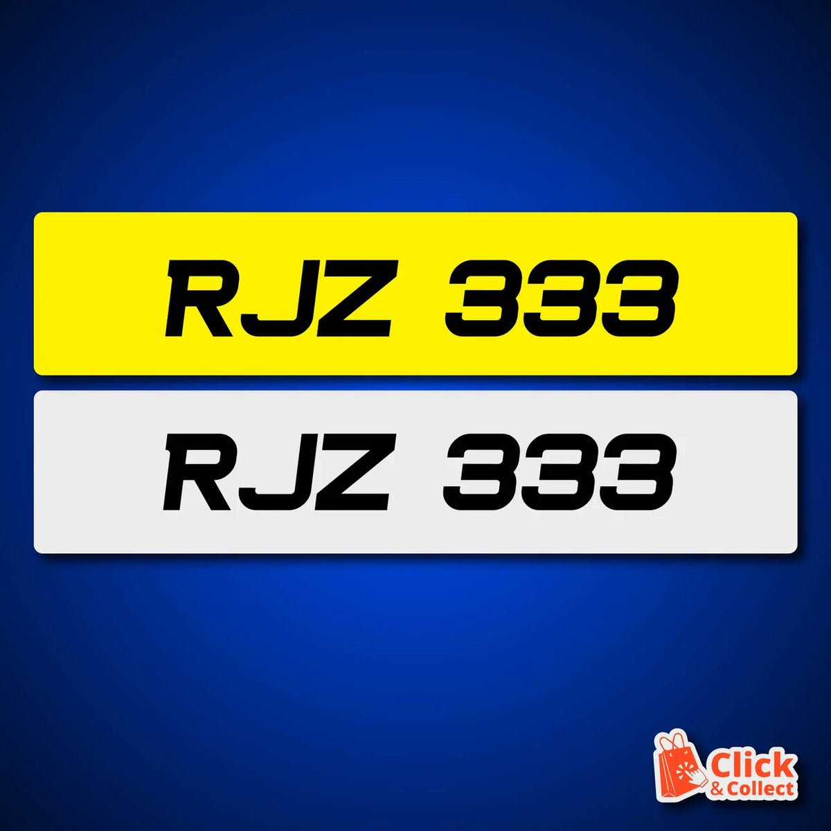 STYLE 75 UK METRO ITALIC PRINTED NUMBER PLATES