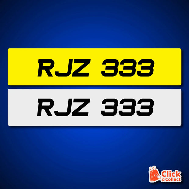 STYLE 75 UK METRO ITALIC PRINTED NUMBER PLATES