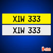 STYLE 76 UK GERMAN ITALIC PRINTED NUMBER PLATES