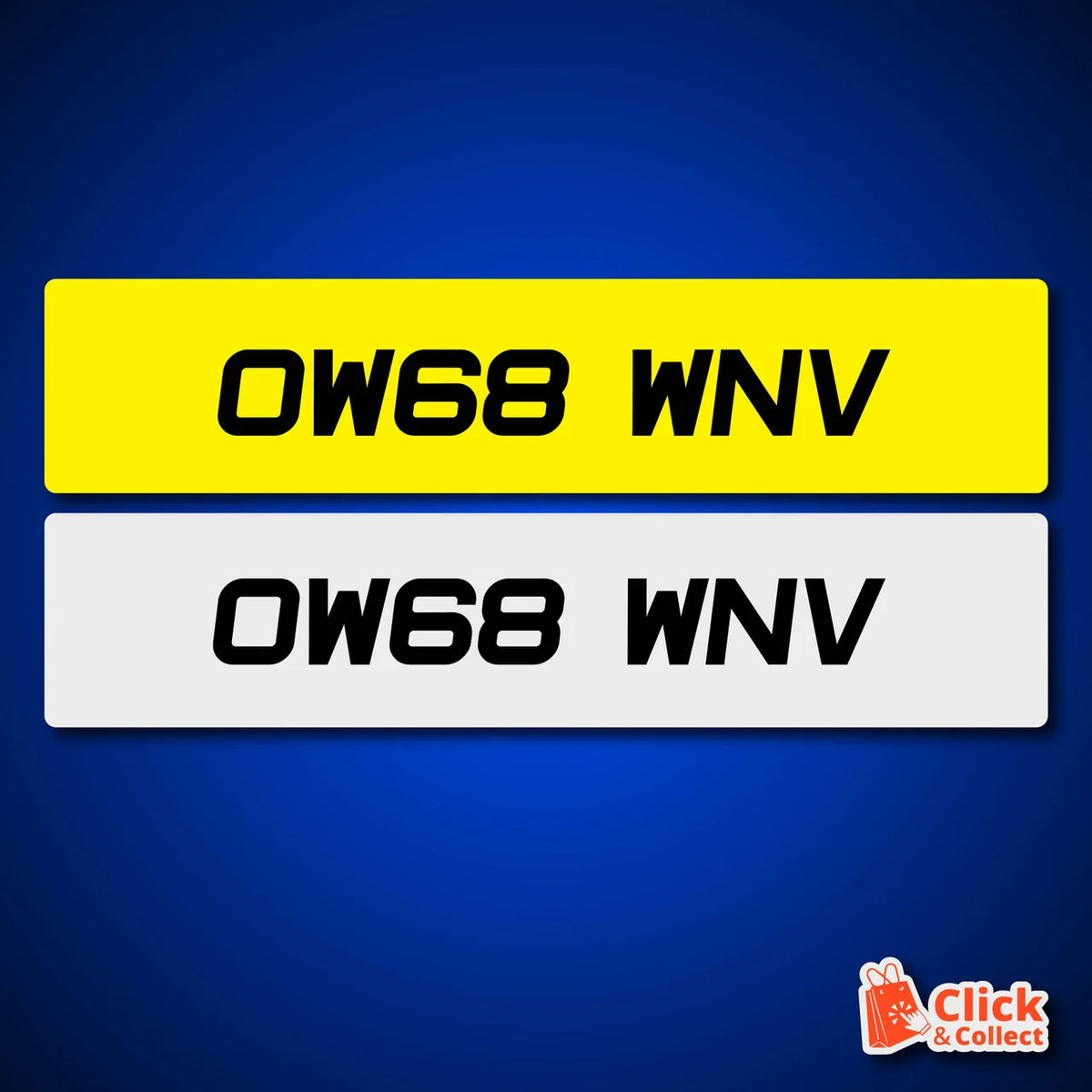 STYLE 77 UK METRO 50MM PRINTED NUMBER PLATES