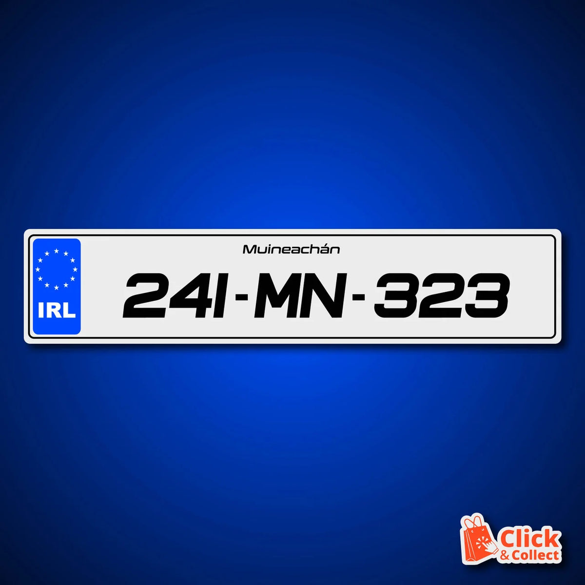 STYLE 78 SPORTY BLUE IRL METRO PRINTED NUMBER PLATES
