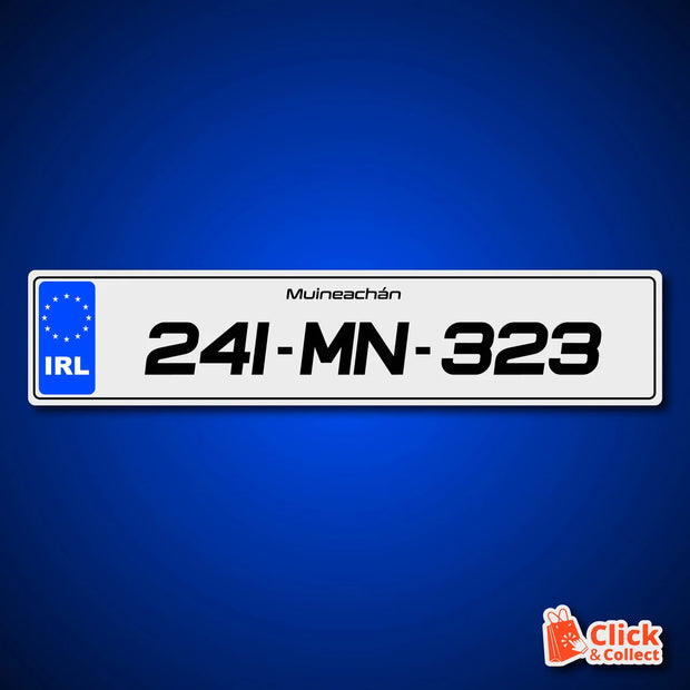STYLE 78 SPORTY BLUE IRL METRO PRINTED NUMBER PLATES