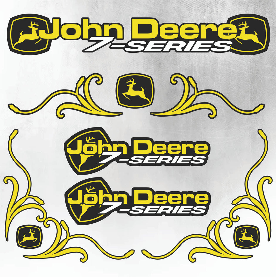 John Deere Yellow & Black 7 Series New Style Decal