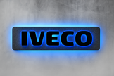 3D IVECO Letters RGB COLOUR LED Light Up Sign