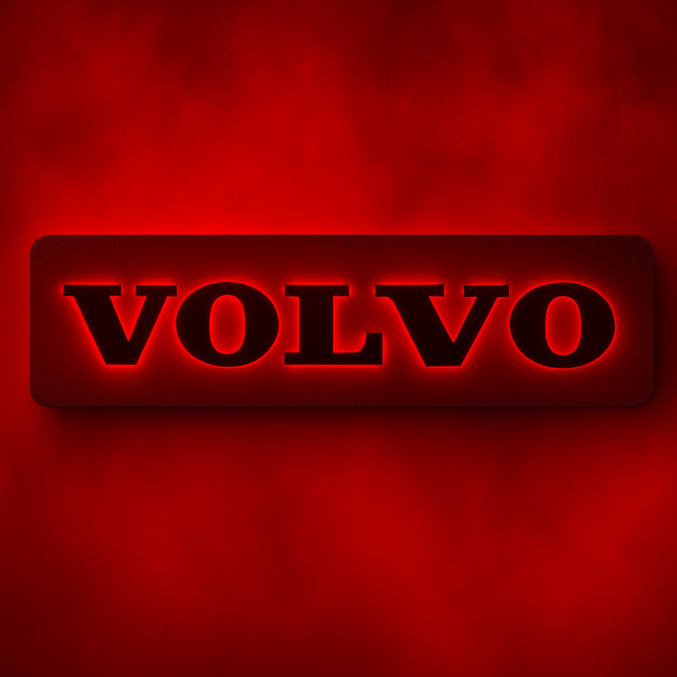 3D VOLVO Letters RGB COLOUR LED Light Up Sign