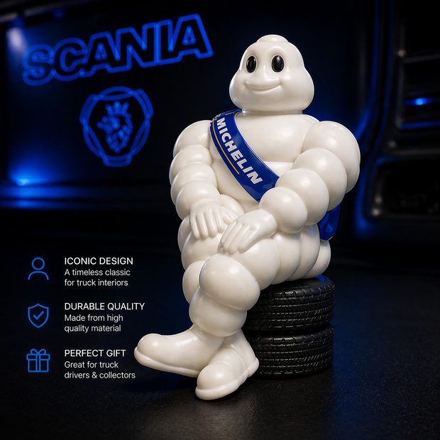 Michelin Man Sitting Figure – 19cm Decorative Interior Display