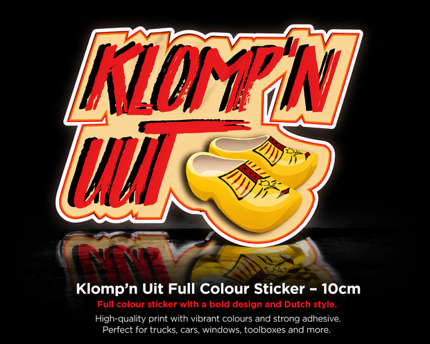 Klomp’n Uut Full Colour Sticker – 10cm