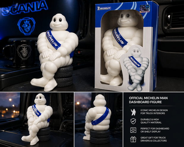 Michelin Man Sitting Figure – 19cm Decorative Interior Display