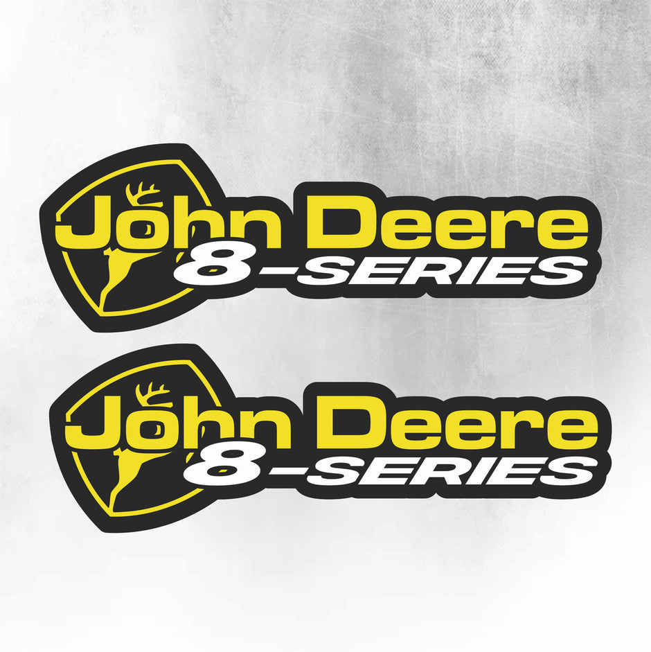 John Deere Yellow & Black 8 Series New Style Decal