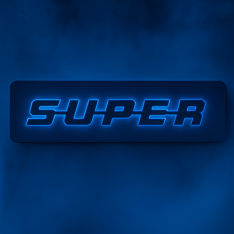 3D SUPER Letters RGB COLOUR LED Light Up Sign