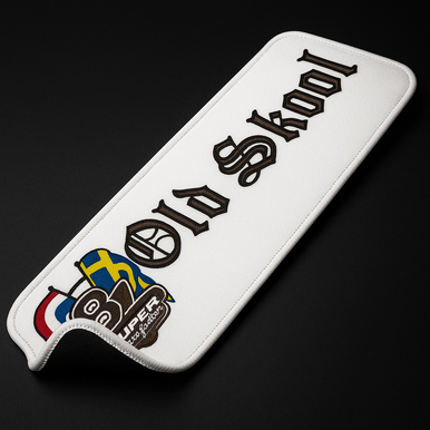 Oldskool Club Swedish Perfection Dash Mat – Danish Plush White 60x20cm