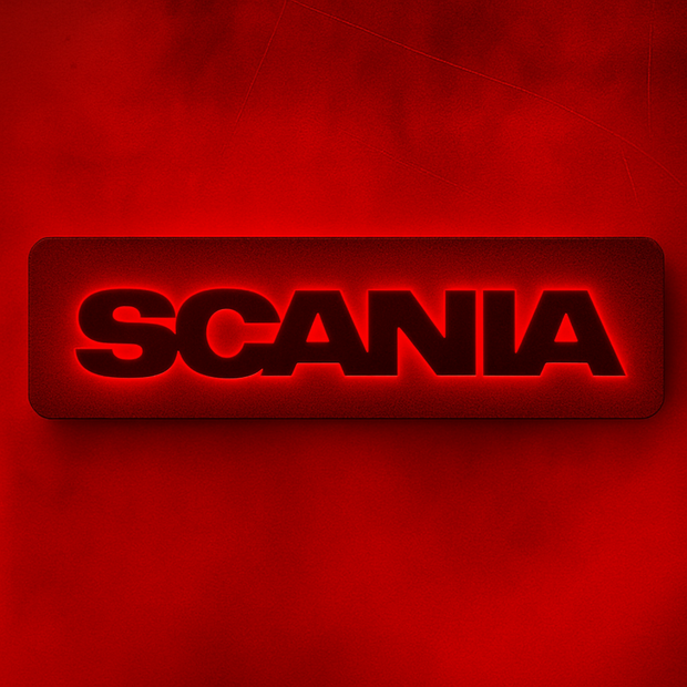 3D SCANIA Letters RGB COLOUR LED Light Up Sign