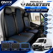Renault Master III (2010–2019) Luxury Quilted Eco-Leather Seat Covers – 2+1 Front Seat Set